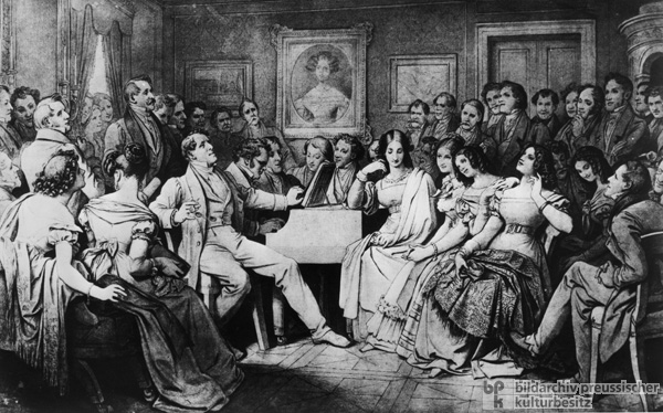 A Schubert Evening at the Home of Josef von Spaun on December 15, 1826 (1868)